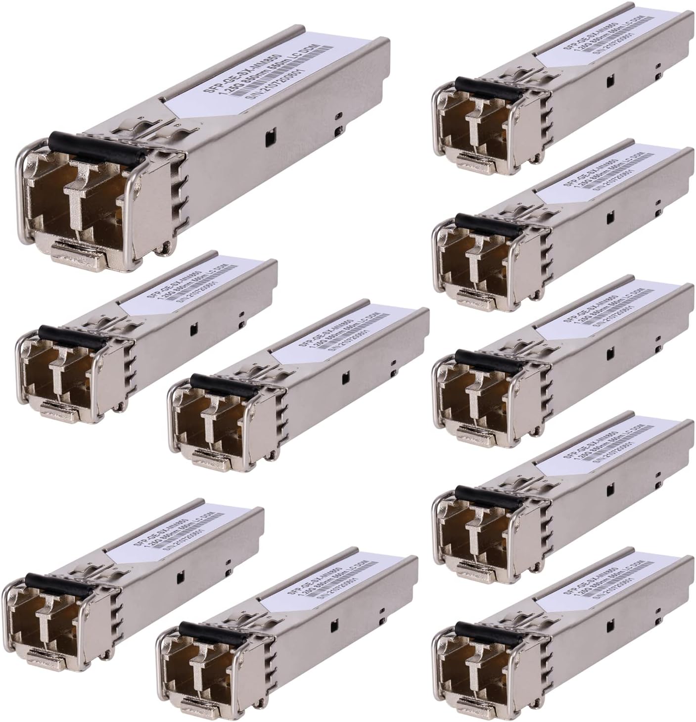 10Pack 1.25G 850nm Multimode SFP LC Transceiver Module