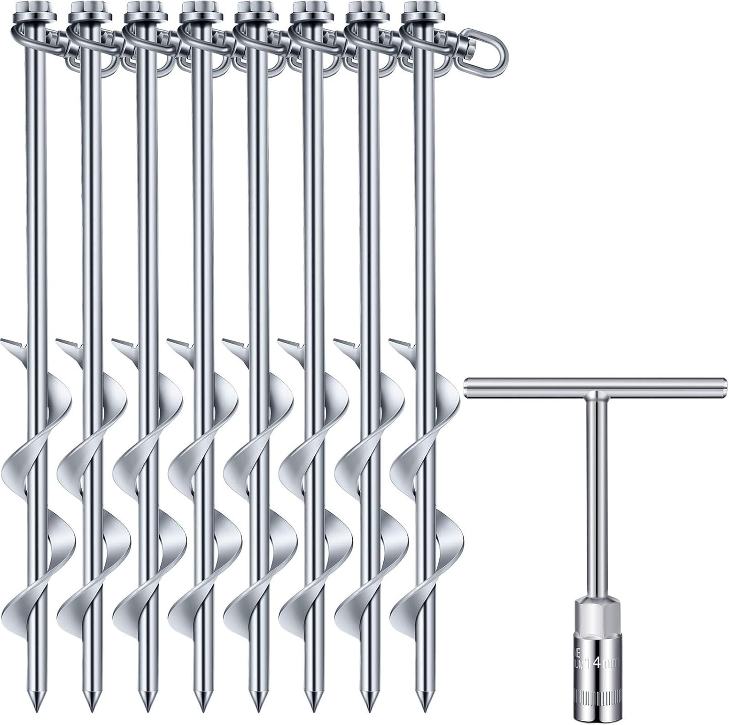 Heavy Duty 12 Inch Ground Anchors for Tents and Trampolines