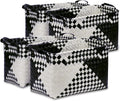 BROWNLILY Handwoven Clothes Basket Set of 4 for Storage Needs