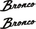 2021-2025 Ford Bronco Classic Gloss Black Fender Badge Kit