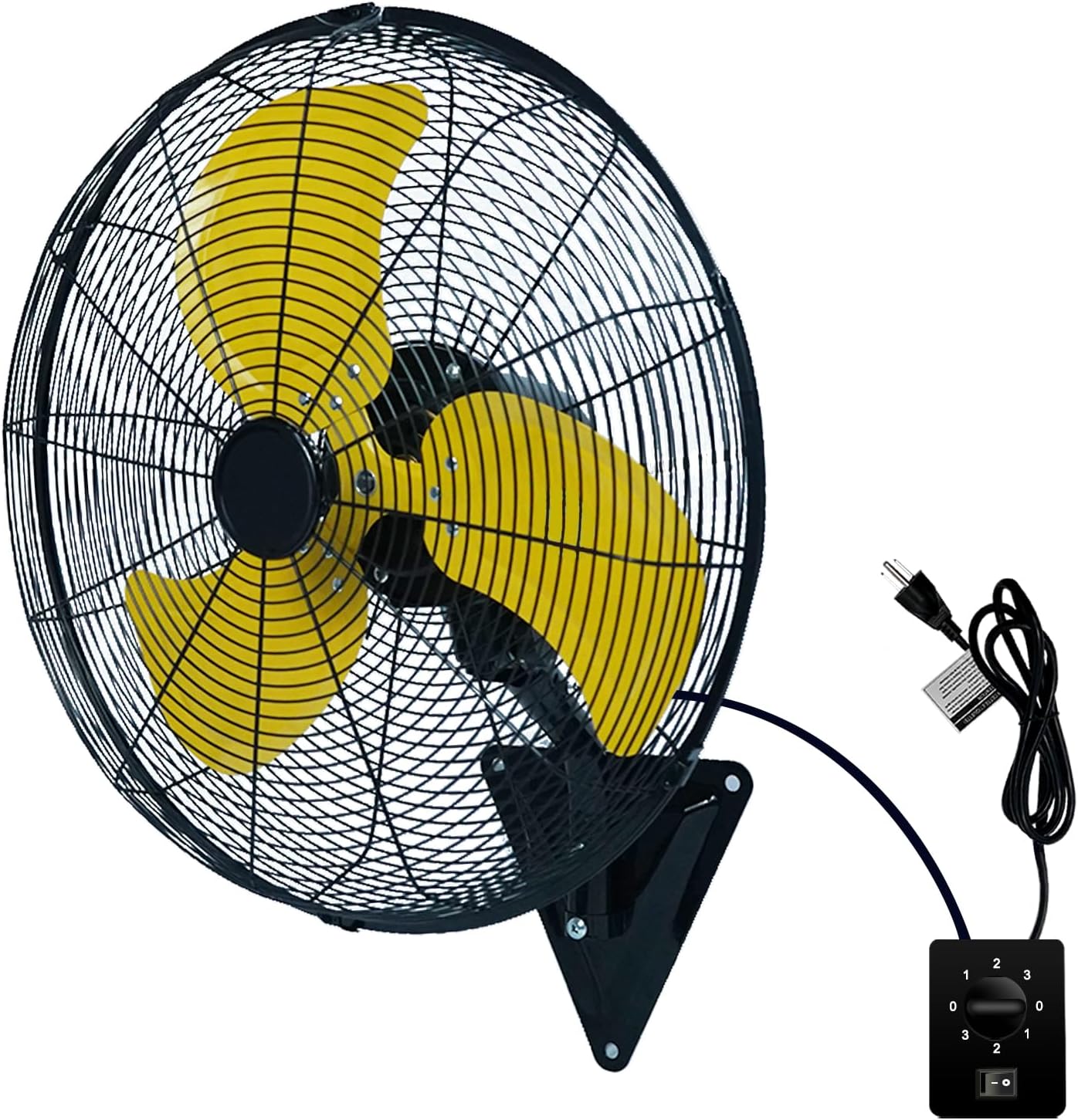 20In Oscillating Wall Fan with 7000CFM for All Spaces