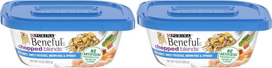 Beneful Chopped Blends Wet Dog Food with Turkey - 8 Tubs