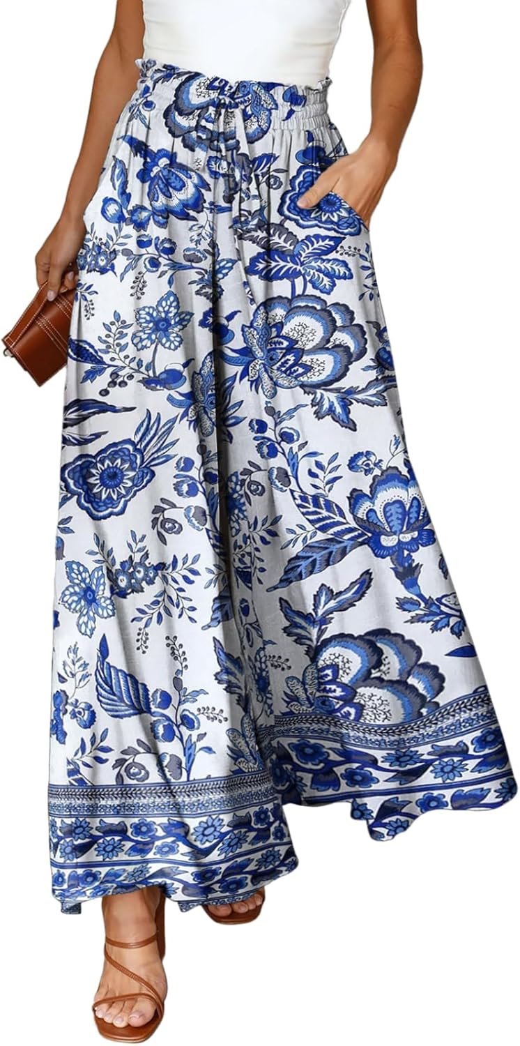 Dokotoo Casual Wide Leg Pants for Women with Pockets