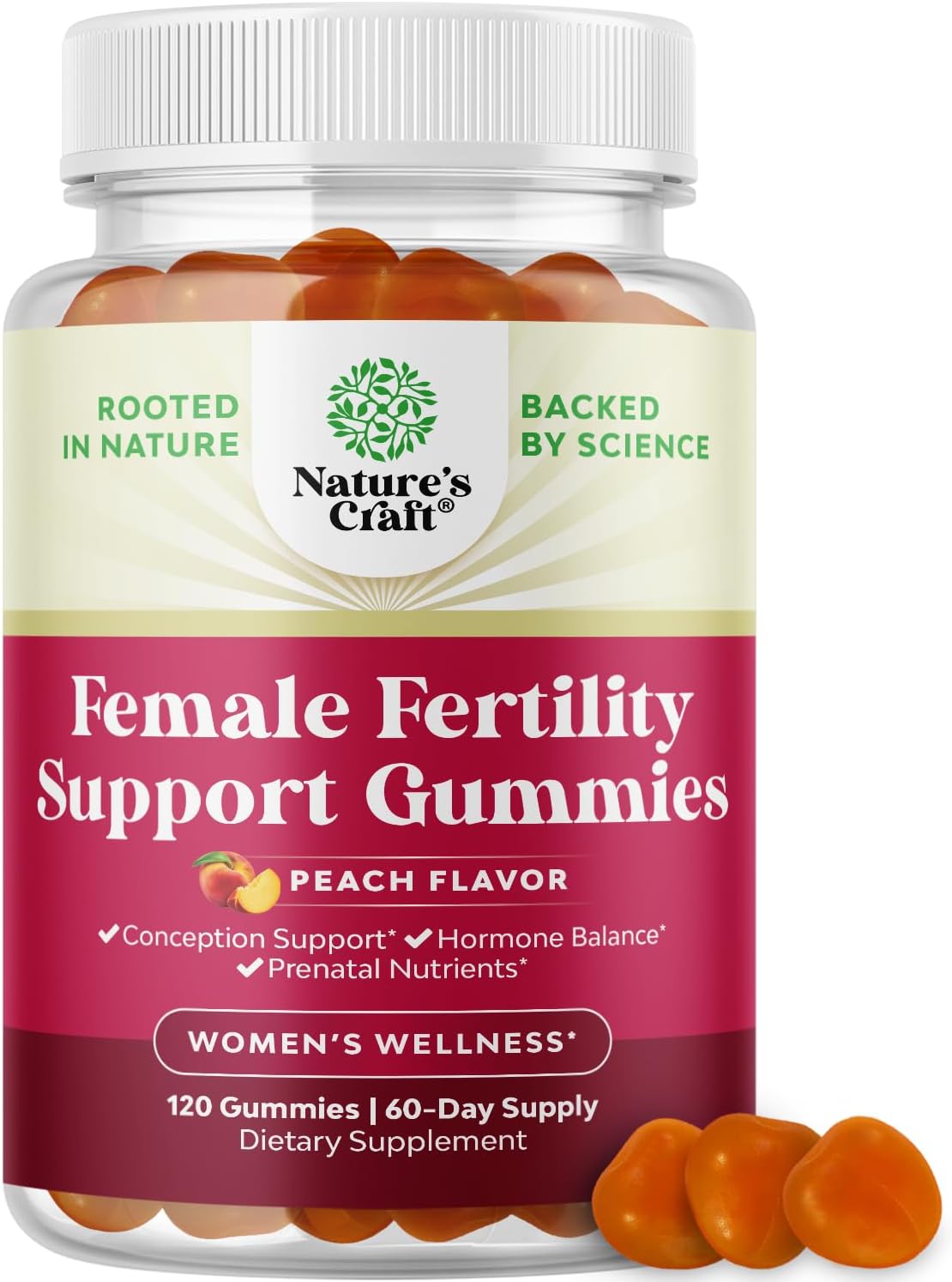 Fertility Gummies for Women with Myo-Inositol & Folic Acid