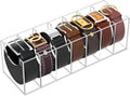 NIUBEE Belt Organizer Acrylic 7-Compartment Holder - Clear Closet