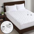 Serta Heated Mattress Pad King Size - Dual Zone Warmth & Deep Pocket