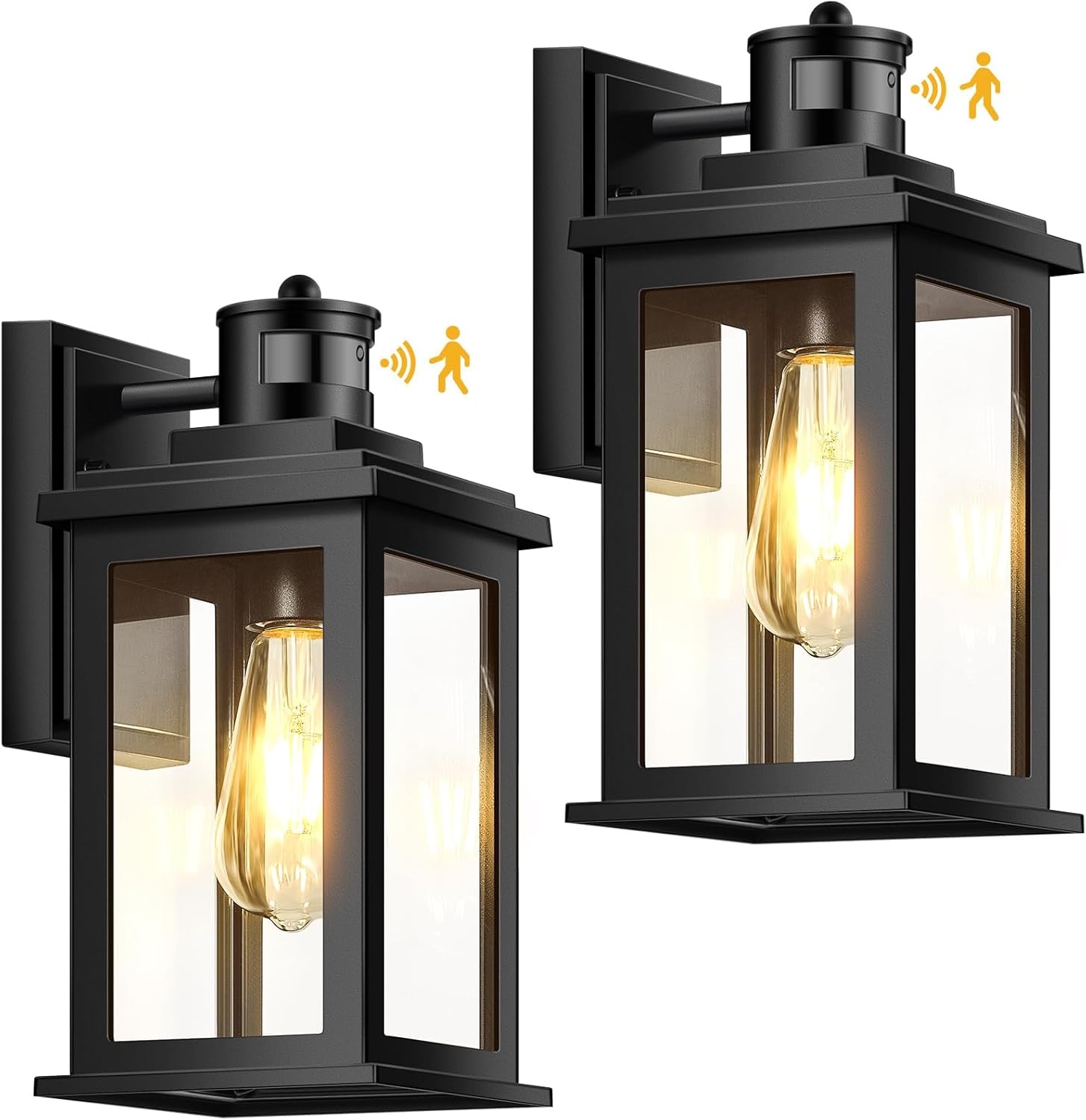 VIANIS Motion Sensor Outdoor Light - Smart Dusk to Dawn Lantern