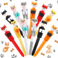 12 Pcs Funny Boxing Pen Novelty Animal Ballpoint Pens Blue Ink - Cute