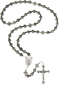 Paracord Rosary with Crazy Lace Agate - Devotional Comfort