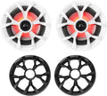 Rockville 6.5 700W Marine Speakers - LED Illumination for Boats