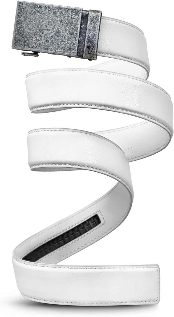Mission Belt Men's Leather Ratchet Belt for Perfect Fit Every Time