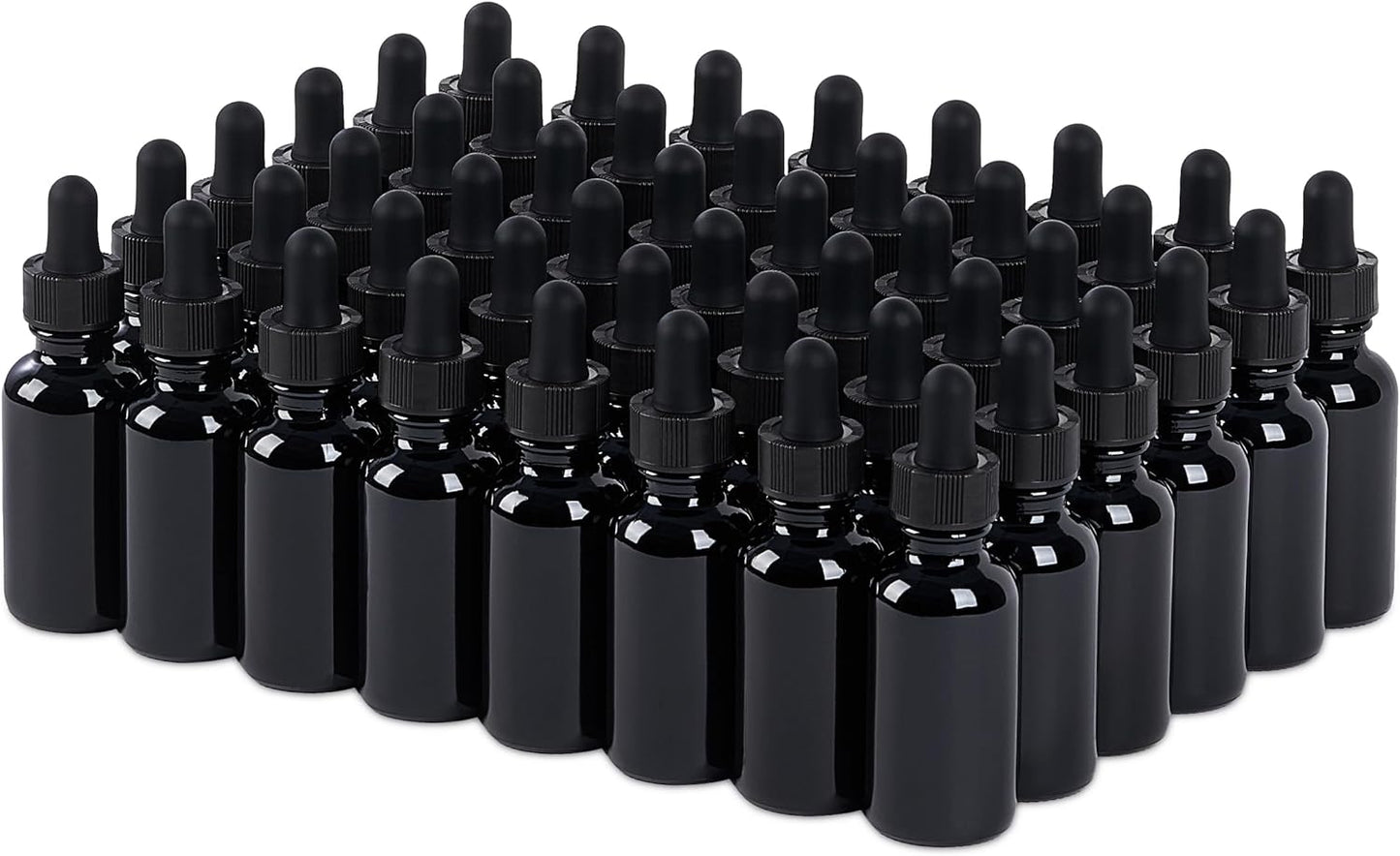 48 Pcs 1oz Glass Dropper Bottles for Essential Oils and More