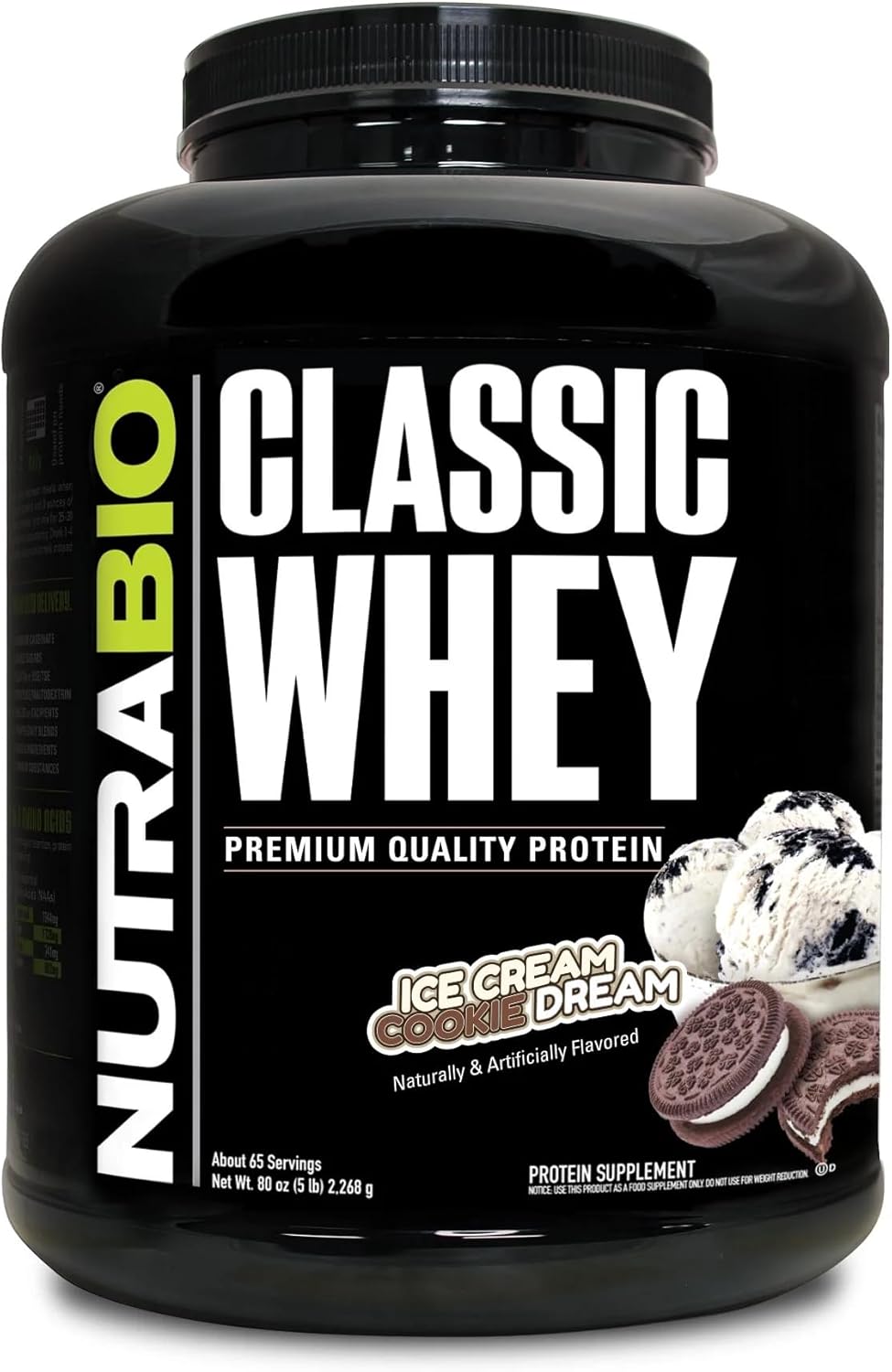 NutraBio Classic Whey Protein Powder - Premium Quality for Growth