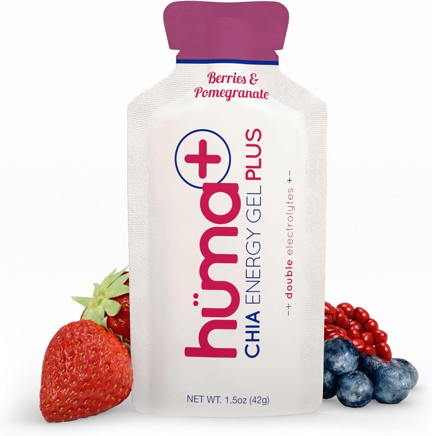 Huma Plus Chia Energy Gel with Double Electrolytes for Endurance