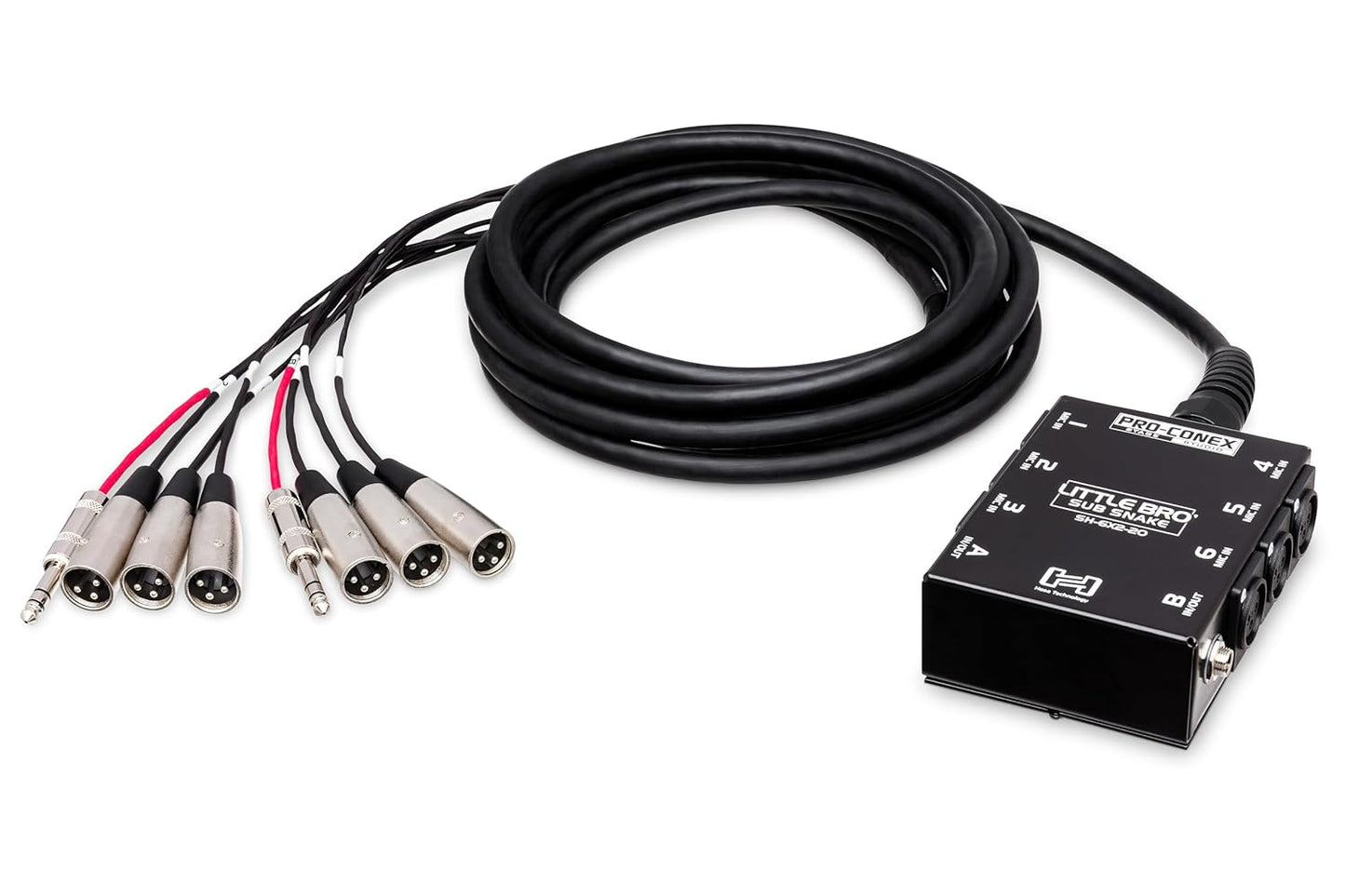 Hosa Little BRO SH 6X2 20-20 Feet XLR Snake Cable for Musicians
