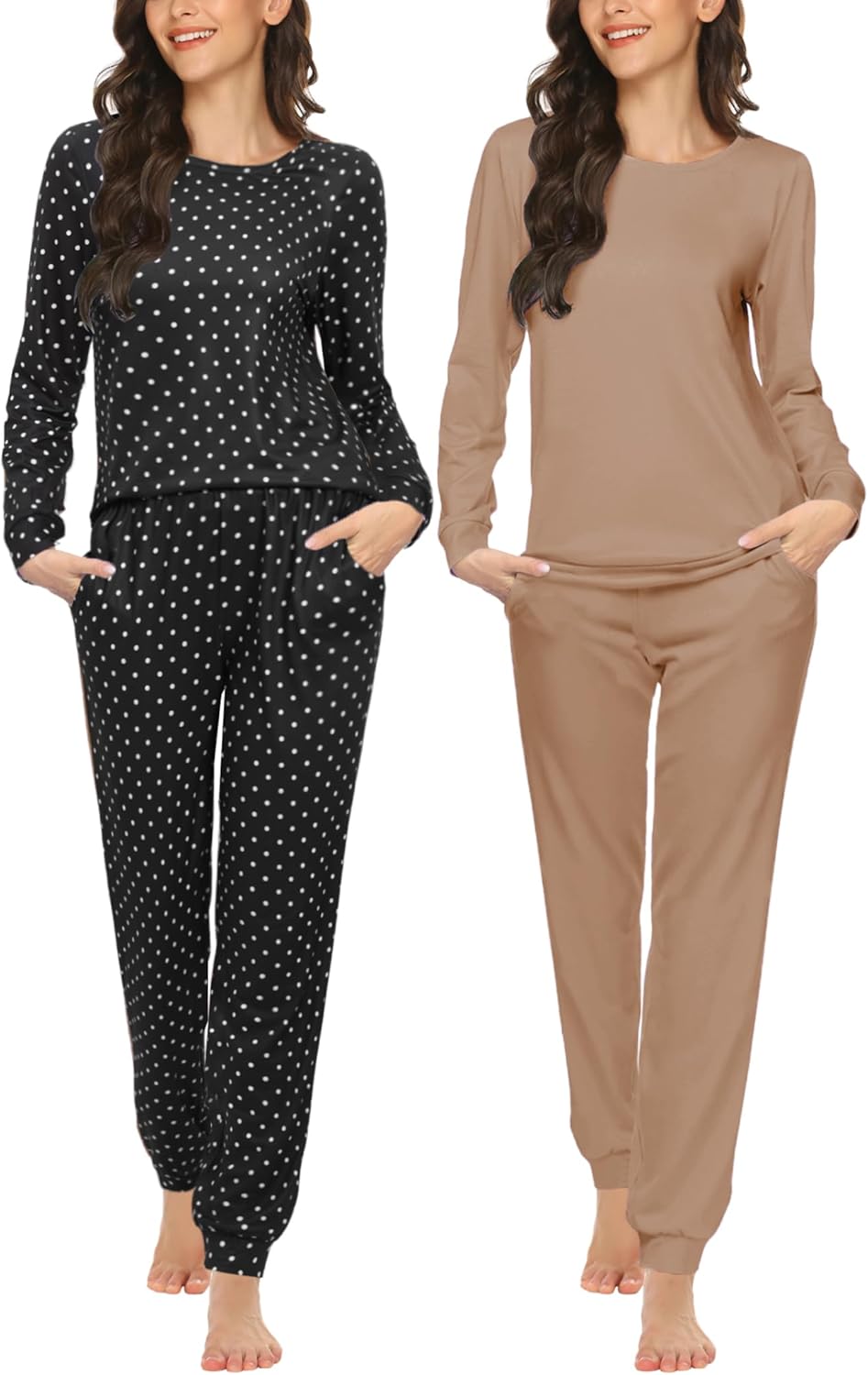 Ekouaer 2 Pack Women's Pajama Set for Ultimate Comfort
