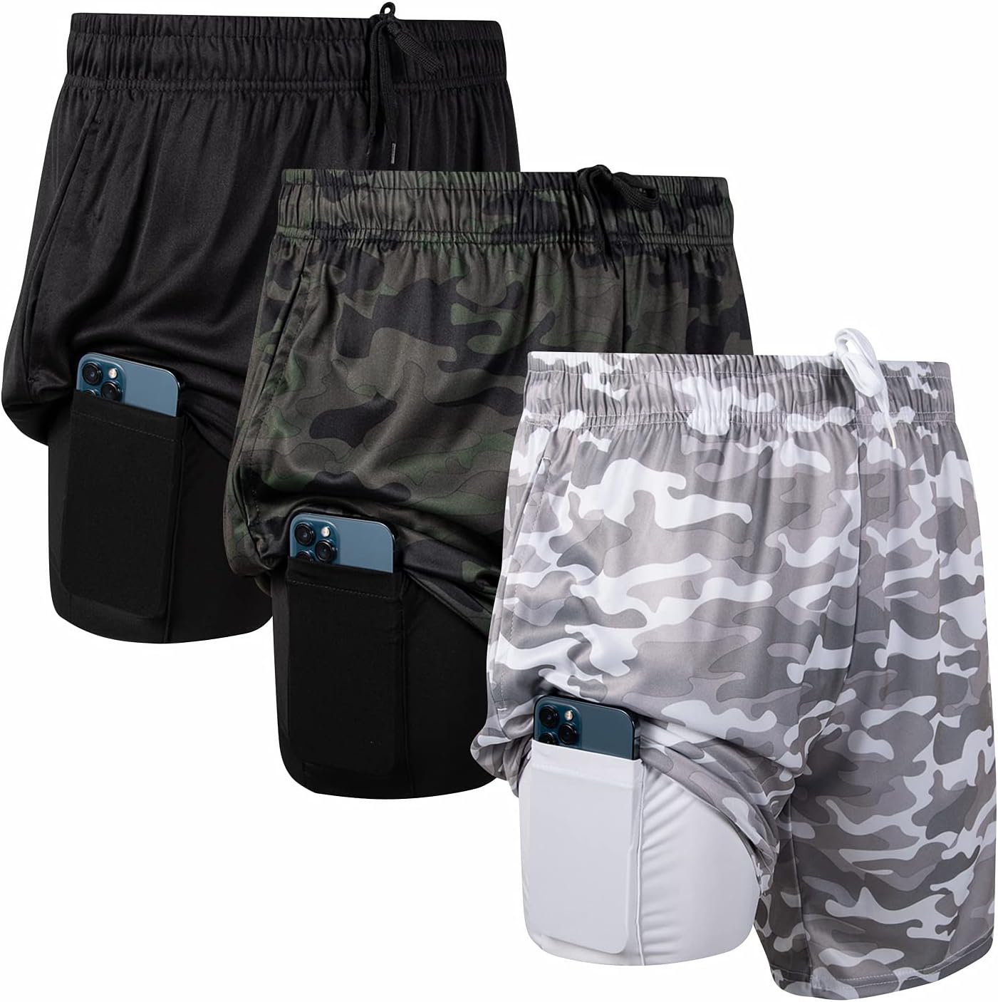 Ultra Performance 2 in 1 Athletic Running Shorts for Men