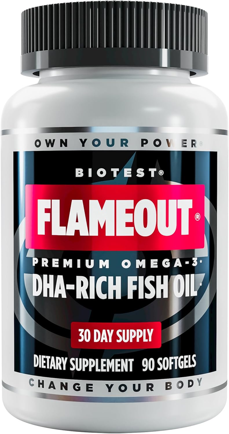 Biotest Flameout DHA-Rich Fish Oil for Heart Health Support
