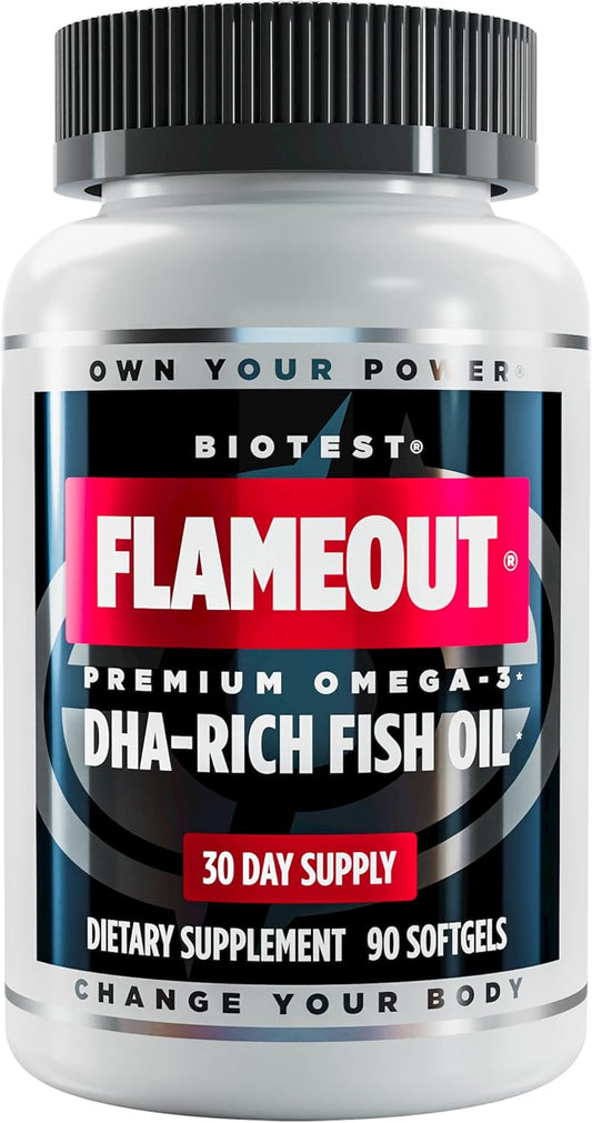 Biotest Flameout DHA-Rich Fish Oil for Heart Health Support