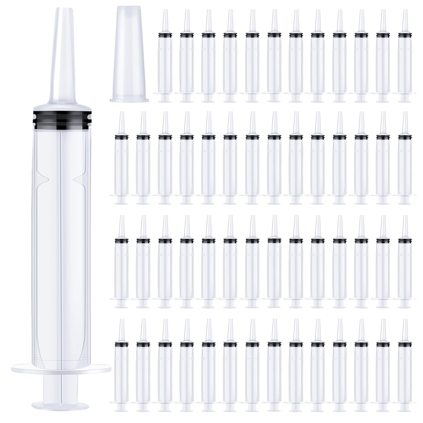 100 Pcs 20ml Party Syringes with Tip Cap for Fun Events