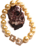 Golden Yellow South Sea Shell Pearl 10mm Bracelet - Bridal Gift Ready
