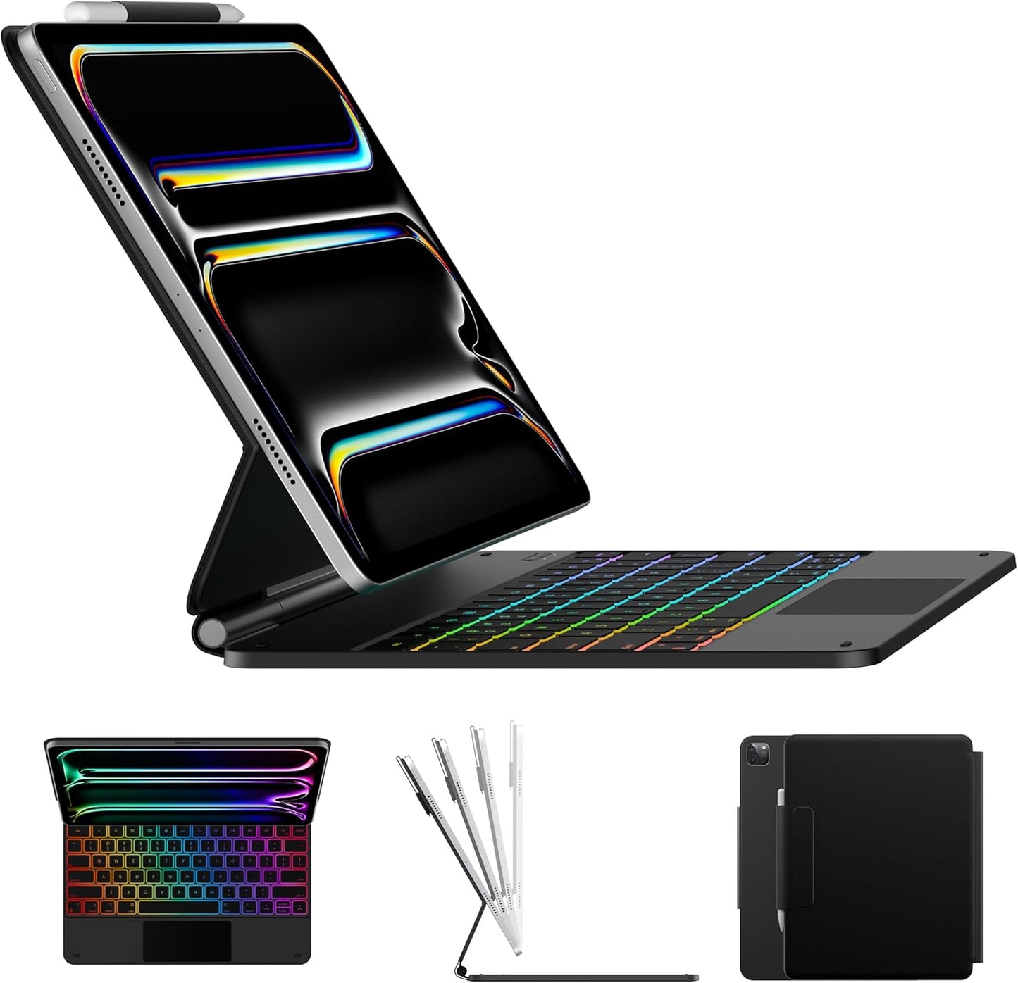 Typecase Keyboard for iPad Pro 13: Backlit, Pencil Holder & Trackpad