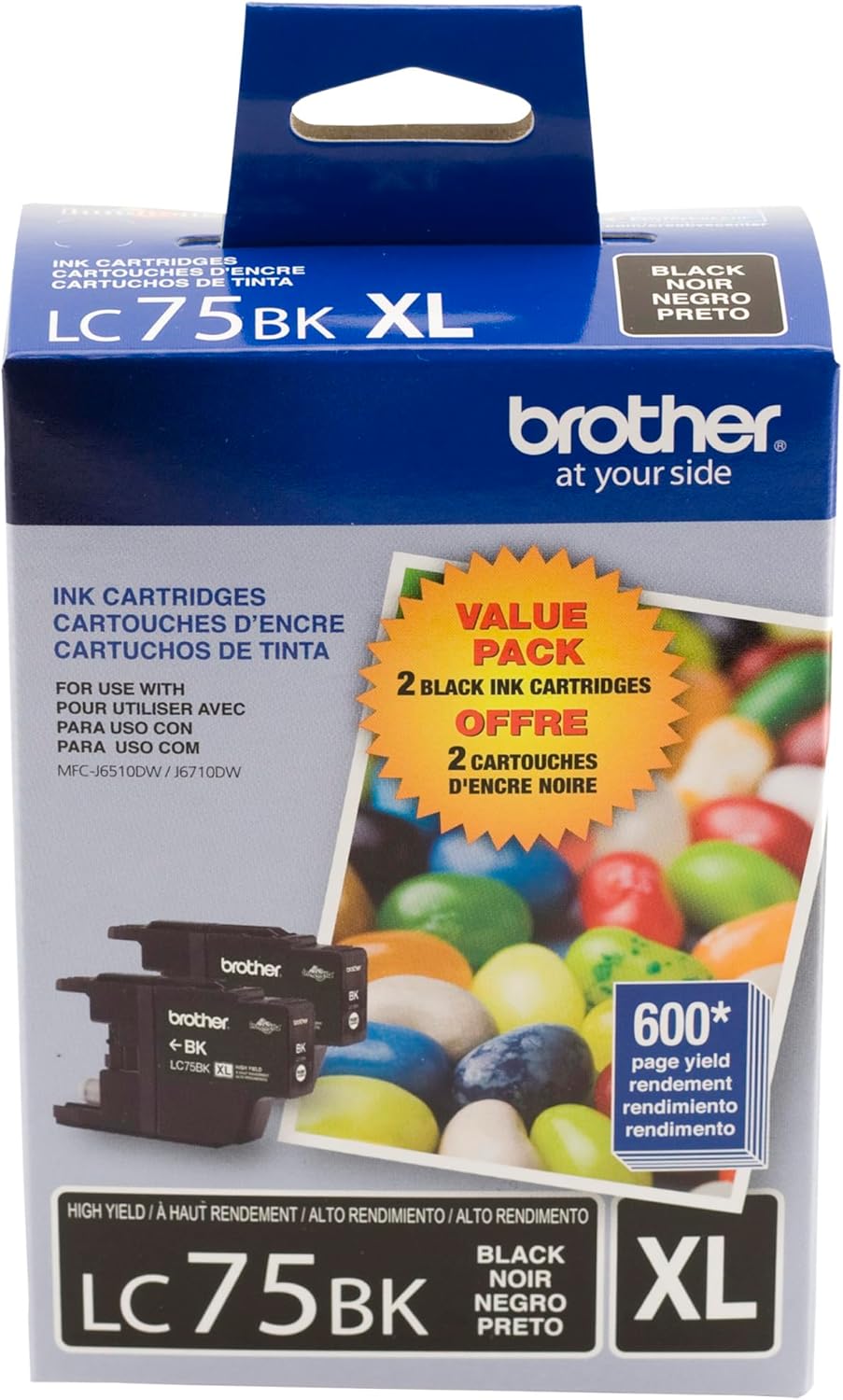 Brother Printer LC752PKS High Yield Black Ink Cartridges