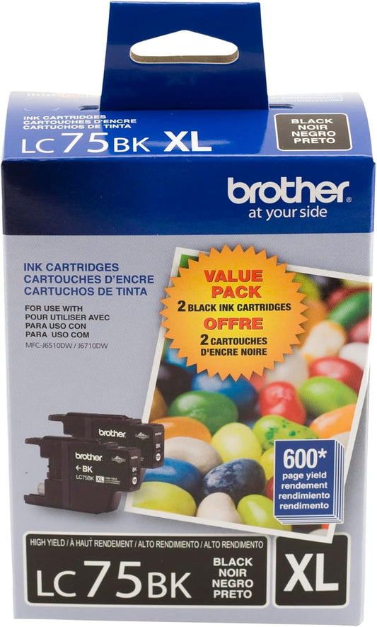 Brother Printer LC752PKS High Yield Black Ink Cartridges