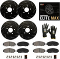 Max Advanced Brakes Front & Rear Brake Kit Compatible With 2015 2016