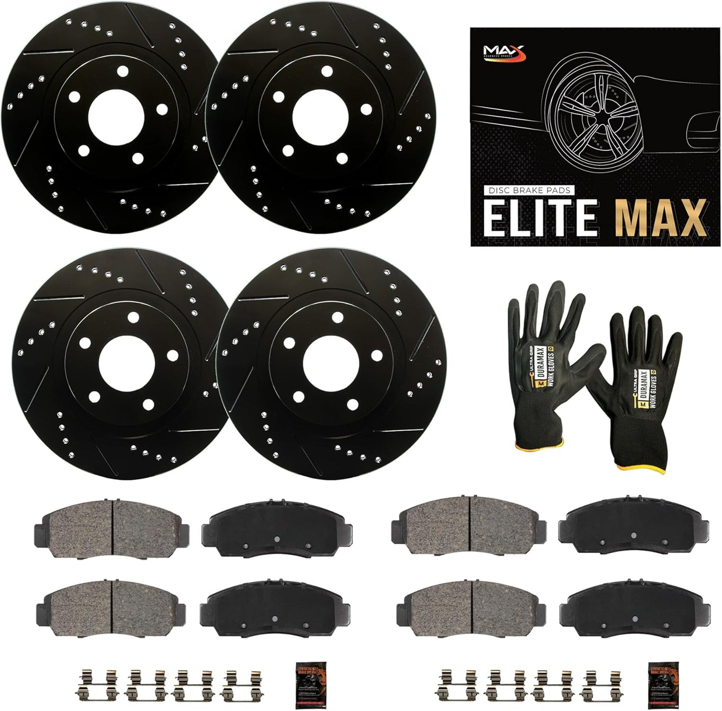 Max Advanced Brakes Front & Rear Brake Kit for Honda Odyssey