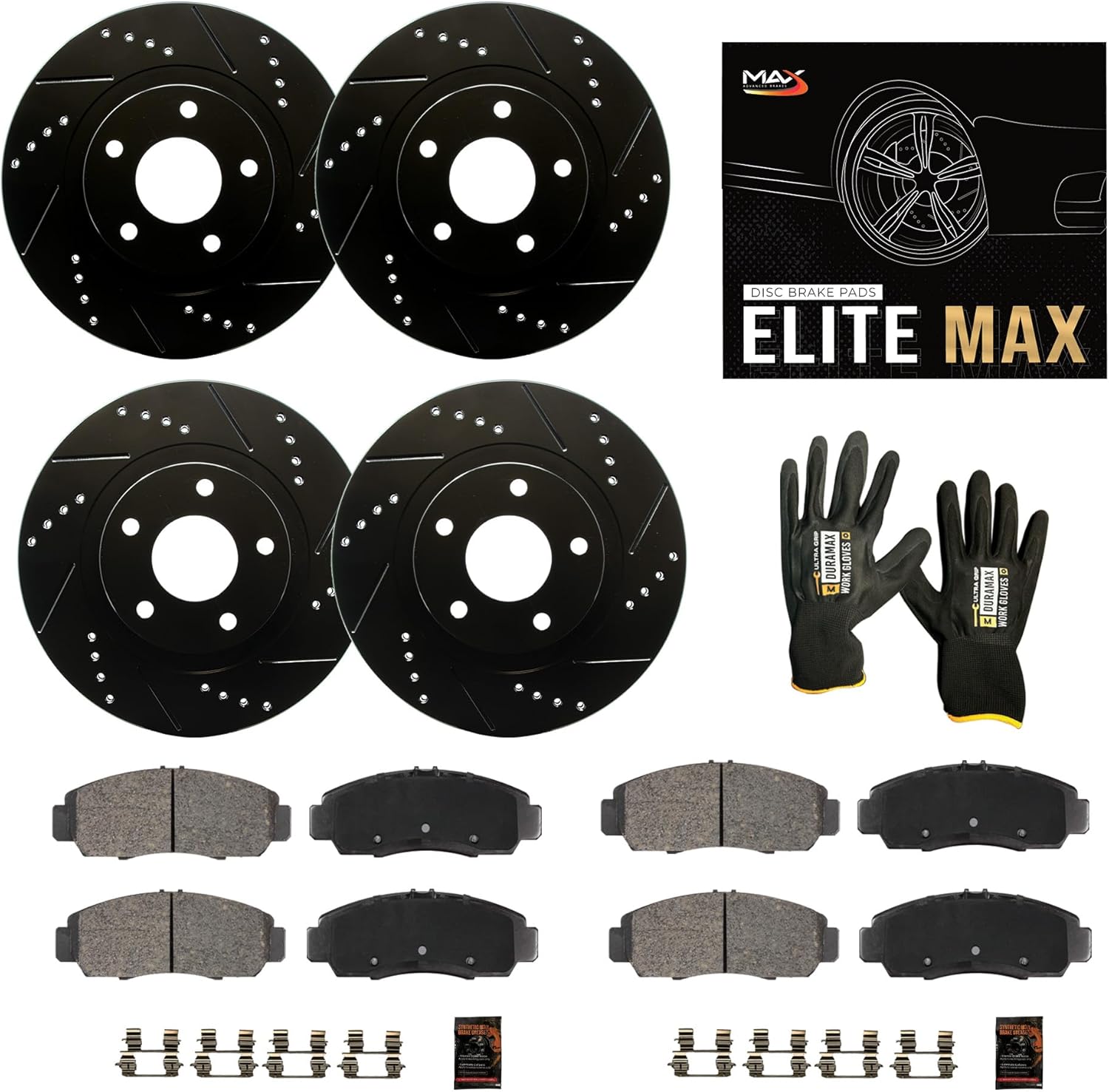 Max Advanced Brakes Front & Rear Brake Kit for Honda Odyssey