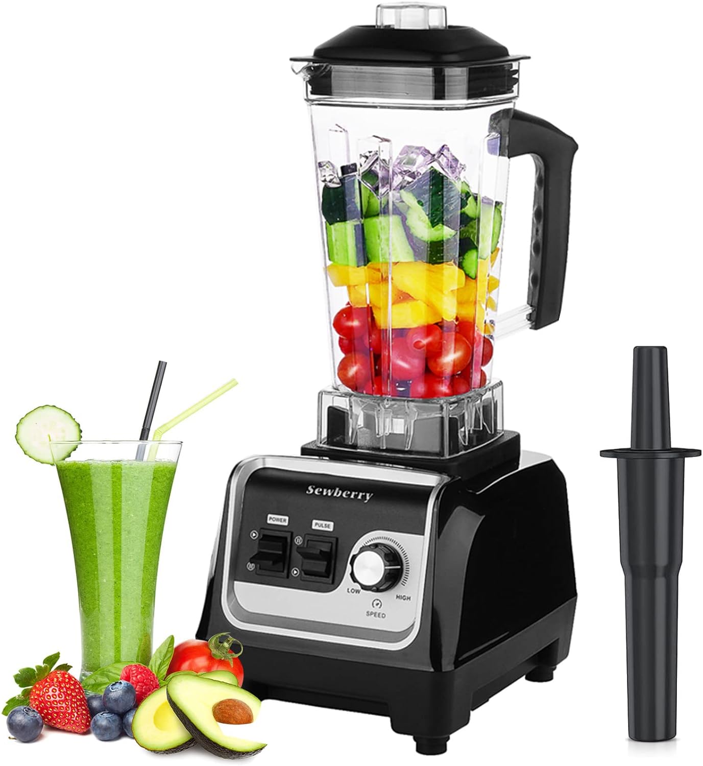 Powerful 2200W Smoothie Blender with 70OZ Tritan Jar