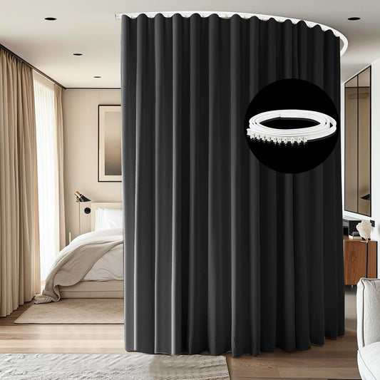 Room Divider Ceiling Mounted Curtains Track Set for Privacy