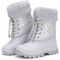 EUXTERPA Kids Winter Boots Girls Boys Warm Snow Boots - Cozy