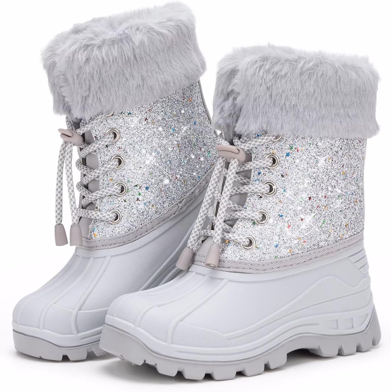EUXTERPA Kids Winter Boots for Girls and Boys - Warm and Waterproof