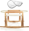 Moses Basket Stand Wooden Rocking Bassinet Stand - Adjustable Rocker