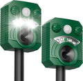2 Pack Solar Ultrasonic Animal Repellent - Motion Sensor Deer
