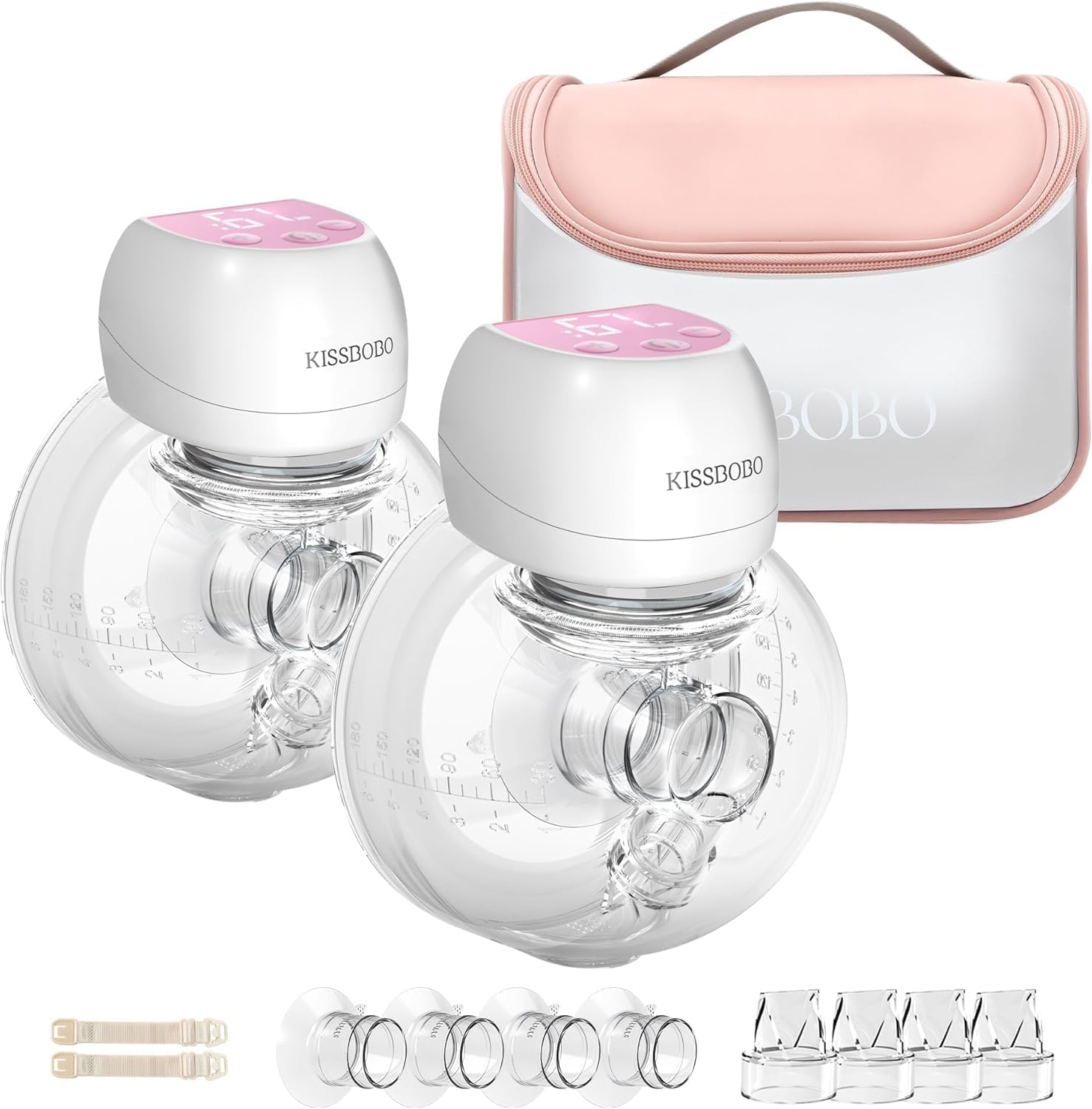 KISSBOBO ABP-1508 Hands Free Breast Pump for Busy Moms