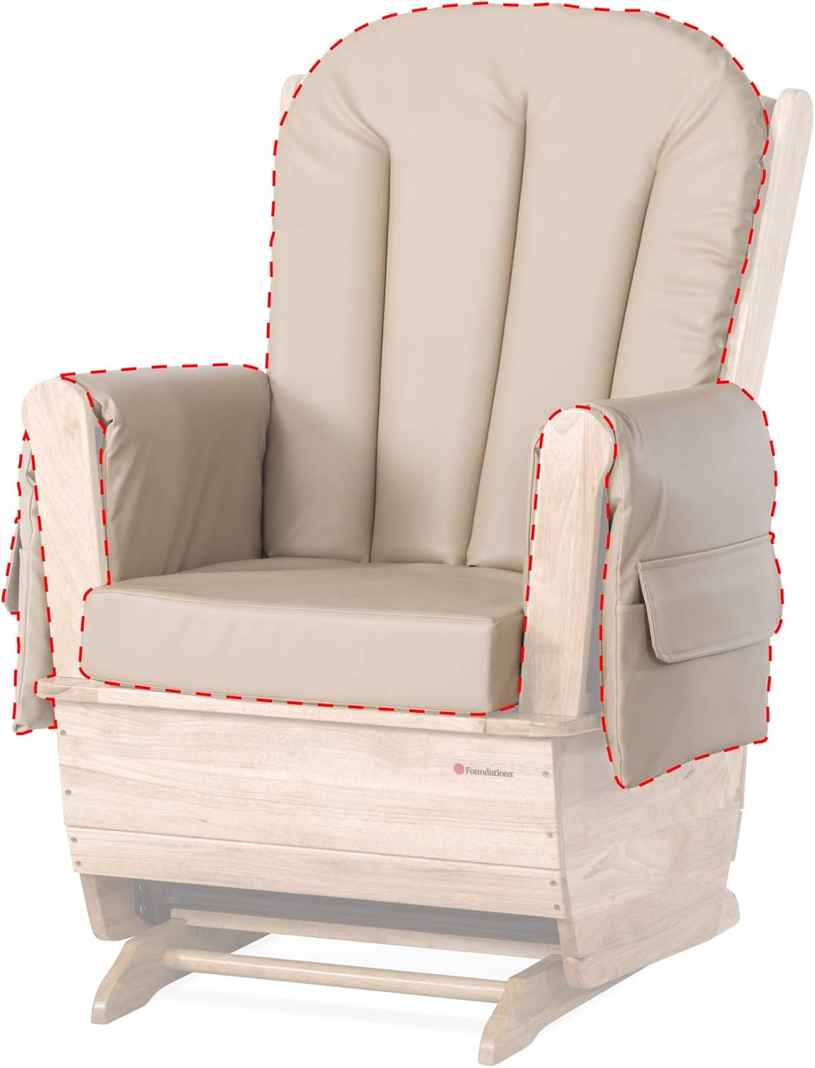 Foundations SafeRocker Glider Rocker Cushion Replacement Set
