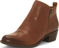 Lucky Brand Basel Ankle Bootie - Timeless Toffee Boot with Dual Zips