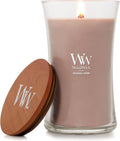 WoodWick Patchouli Creme Large Hourglass Candle - Crackling Wick