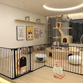 192in Extra Wide Baby Gate with Cat Door and Foldable Panels - 30in