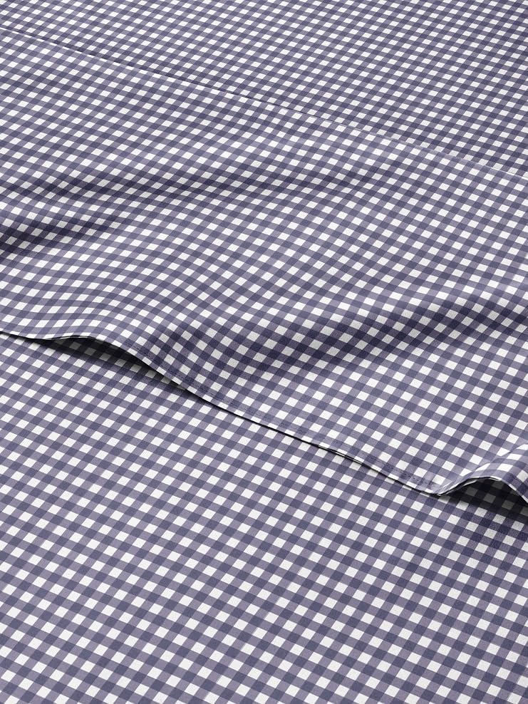 Blue Checkered Sheet Set - Soft, Breathable Queen Size Bedding
