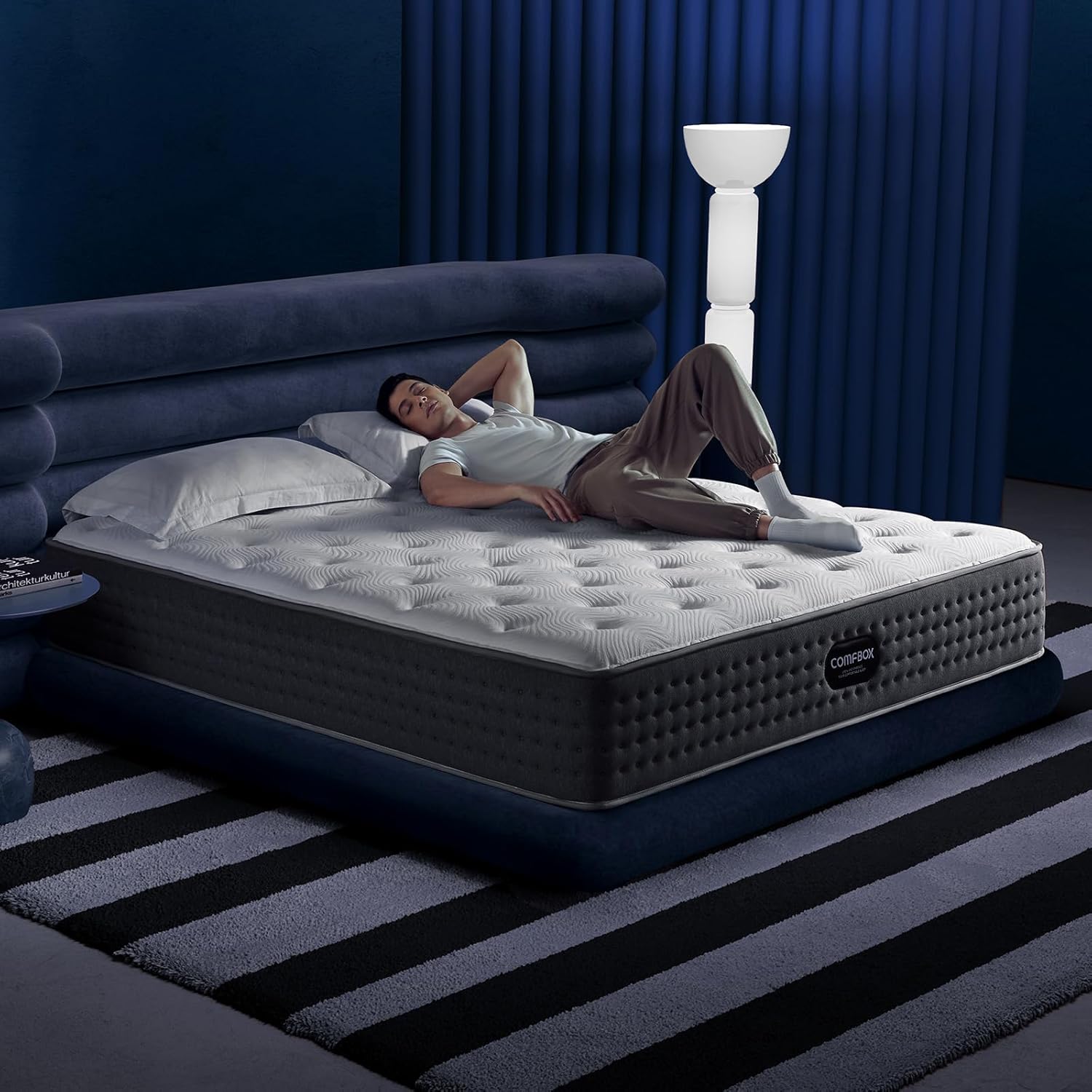 10 Inch Twin Mattress with Memory Foam Hybrid Comfort