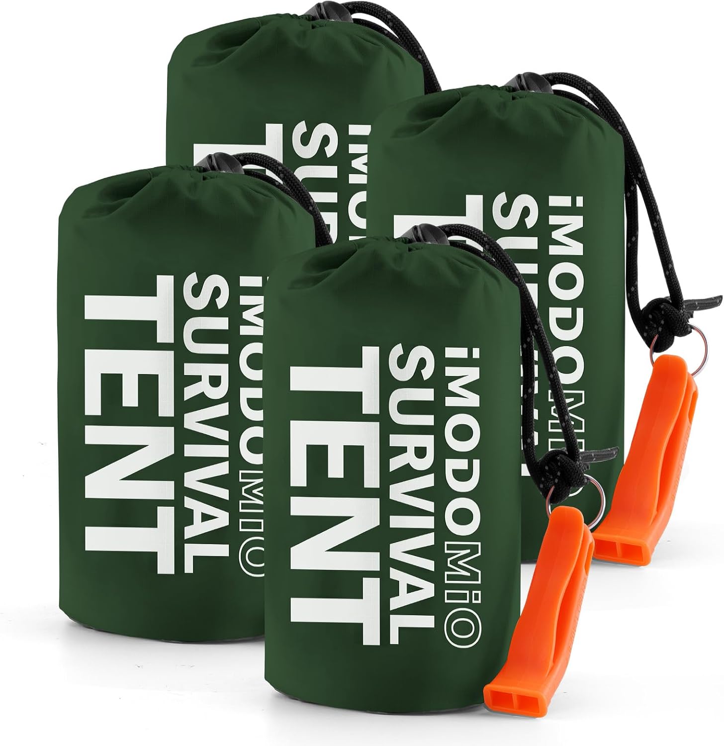 Emergency Survival Tent for 2 - Mylar Tube Tent with Whistle