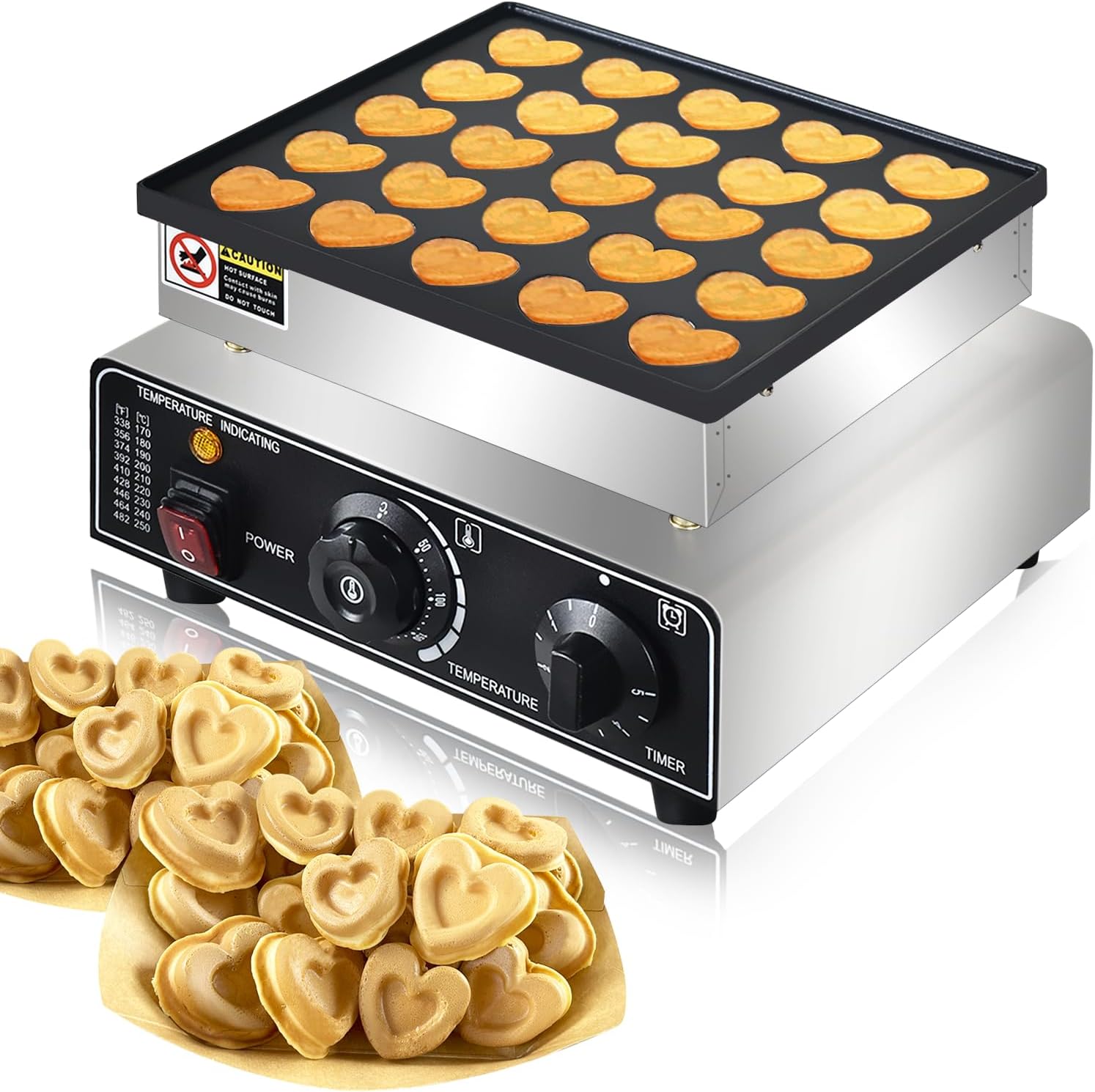 Create Heart-Shaped Mini Dutch Pancakes Easily with AEYDJXMER