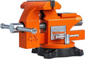 4-1/2ft Bench Vise with 240 Swivel Locking Base - Heavy-Duty Workbench