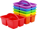 Classroom Caddy Set of 6 - Colorful Plastic Desk Organizers