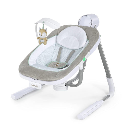 Portable 5-Speed Baby Swing with Vibrations & Sounds