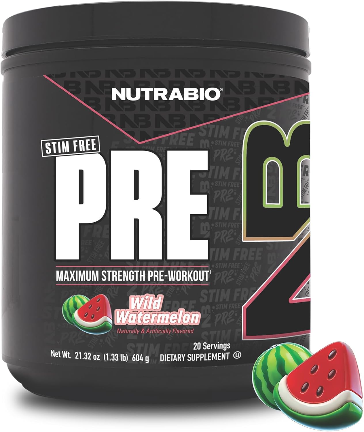 NutraBio STIM-Free PRE Workout for Men with Extreme Pumps
